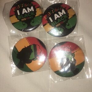 Bold Black History Buttons Set